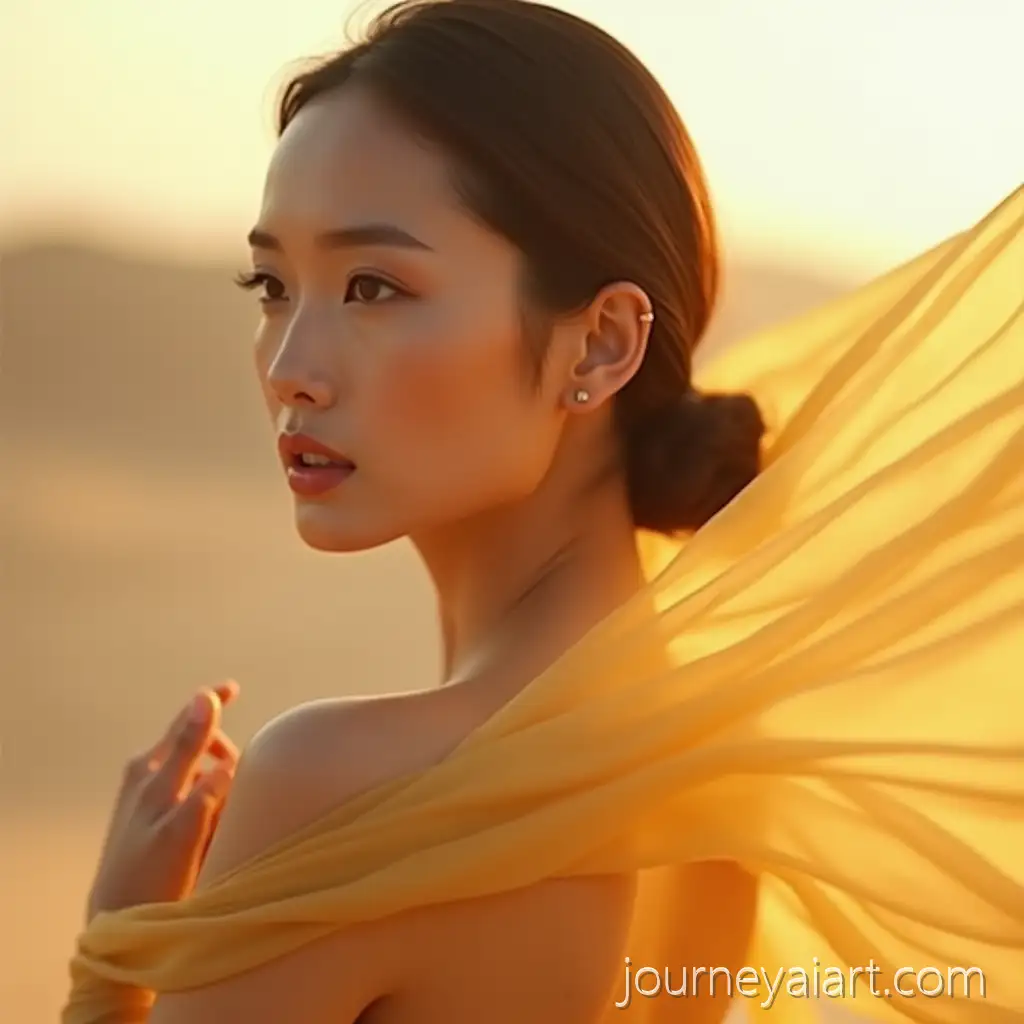 Elegant-Asian-Woman-in-Flowing-Silk-Amid-Cinematic-Desert-Light