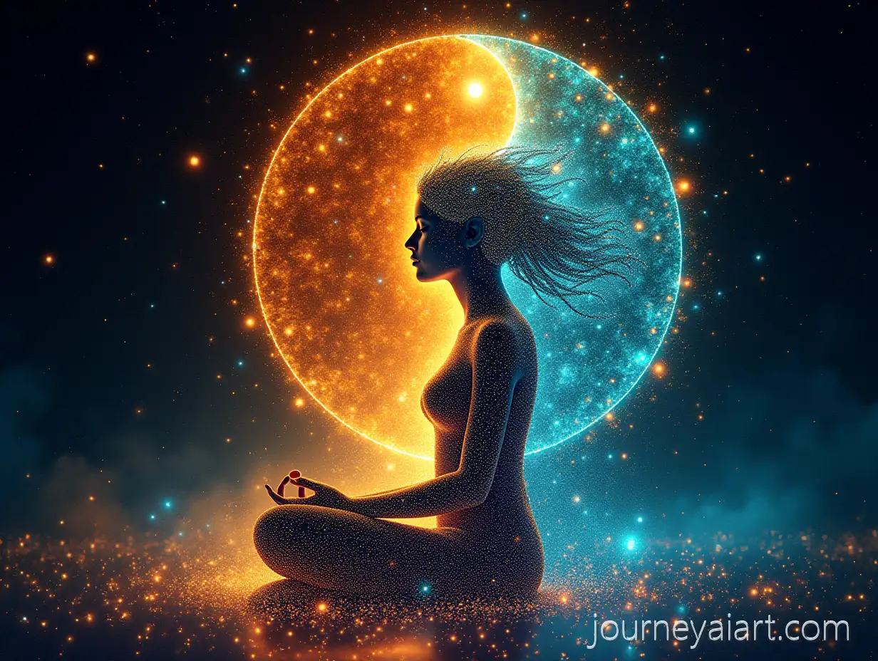 Cosmic-YinYang-GoddessCosmic-YinYang-Goddess-in-Pointillism-Meditation-with-Celestial-Elements
