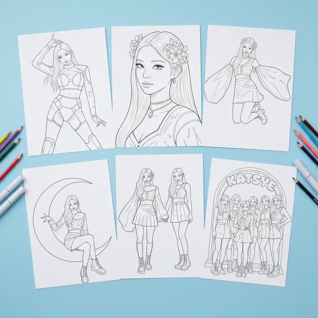 Free Katseye Coloring Pages Generator 252 Katseye Coloring Pages To Free Katseye Coloring Pages Generator 252 Katseye Coloring Pages To