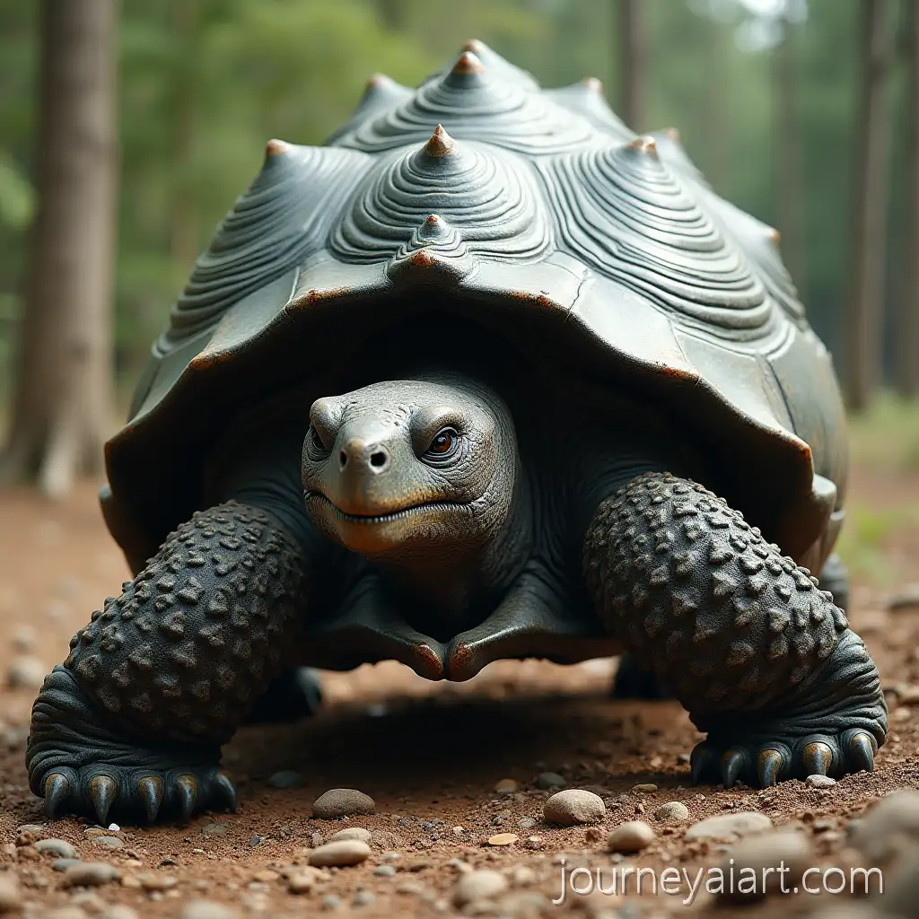 Bipedal-Giant-TortoGiant-Tortoise-Bipedal-Creatureise-with-Spiked-Dark-Green-Shell