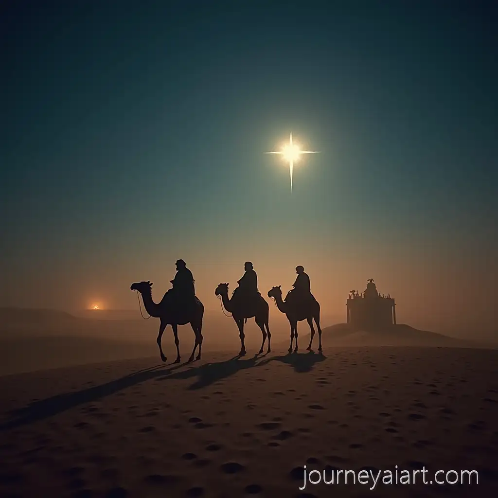 Biblical-Magi-Traveling-Toward-Bethlehem-Under-the-Guiding-Star