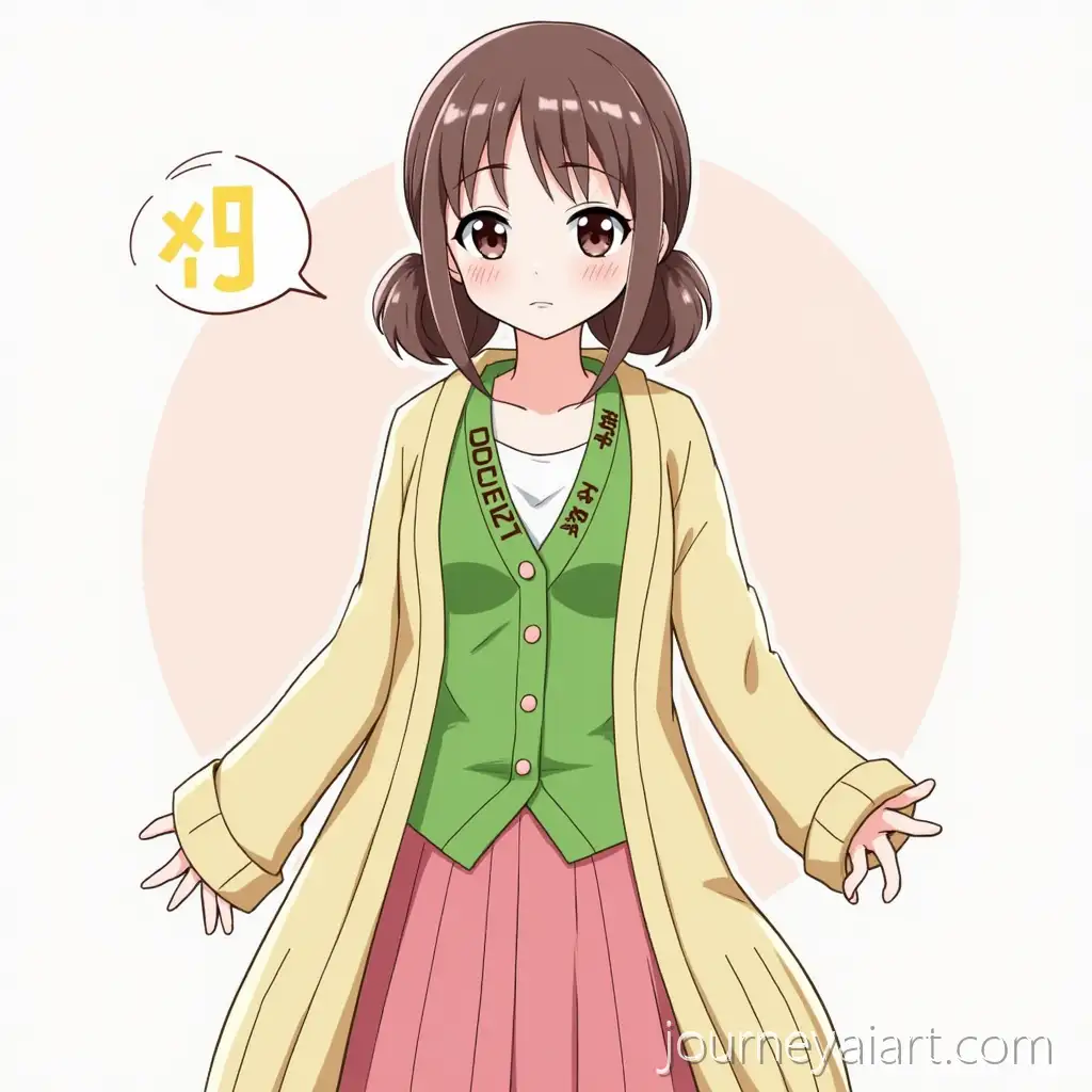 Danganronpa-Style-China-Girl-with-PinkDanganronpa-China-Girl-Skirt-and-Green-Vest-at-Hopes-Peak-Academy