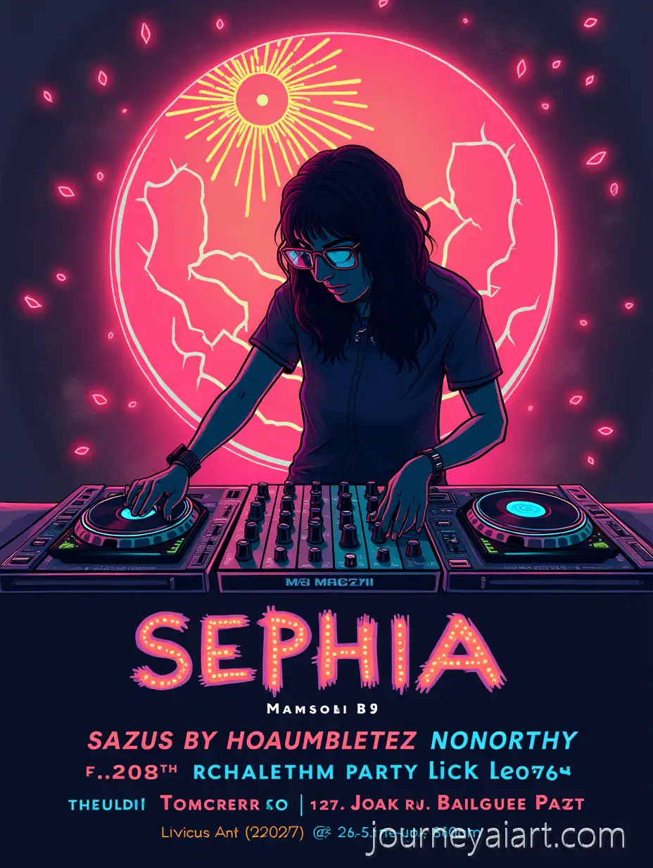 SephiaToned-DJ-Party-Poster-with-Energetic-Crowd