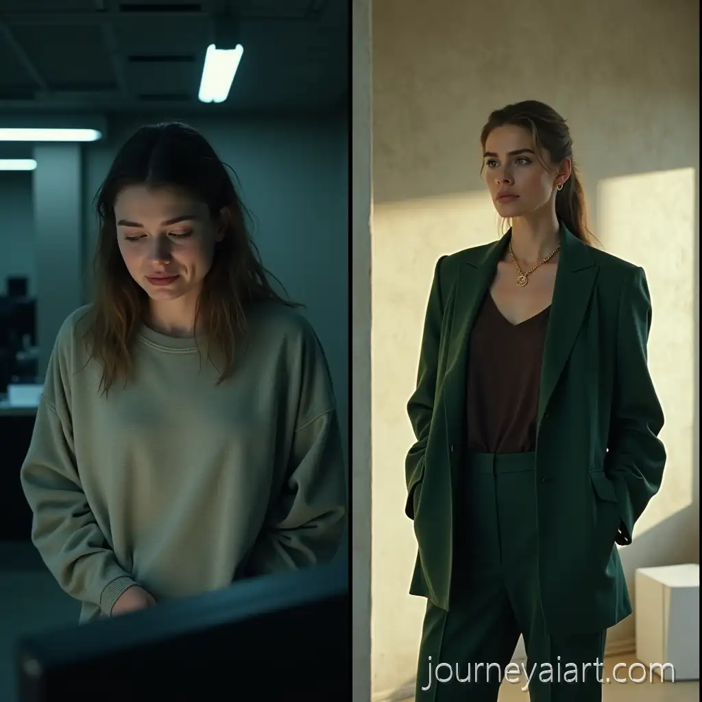 Cinematic-Transformation-of-a-Woman-from-Exhausted-Office-Worker-to-Confident-Luxury-Lifestyle