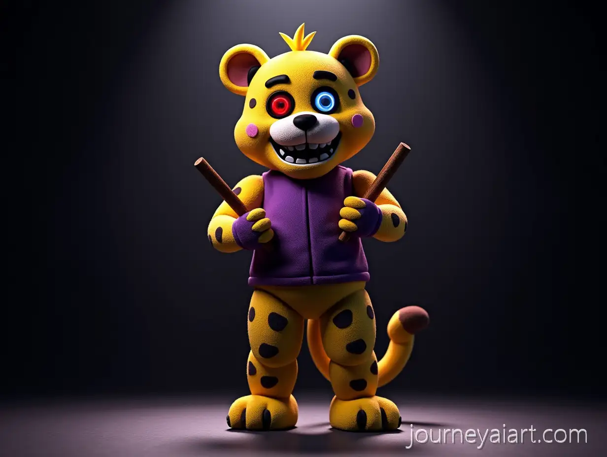 CheetCheetah-Animatronic-Drummerah-Animatronic-Stage-Performer-and-Drummer-with-Glowing-Eyes