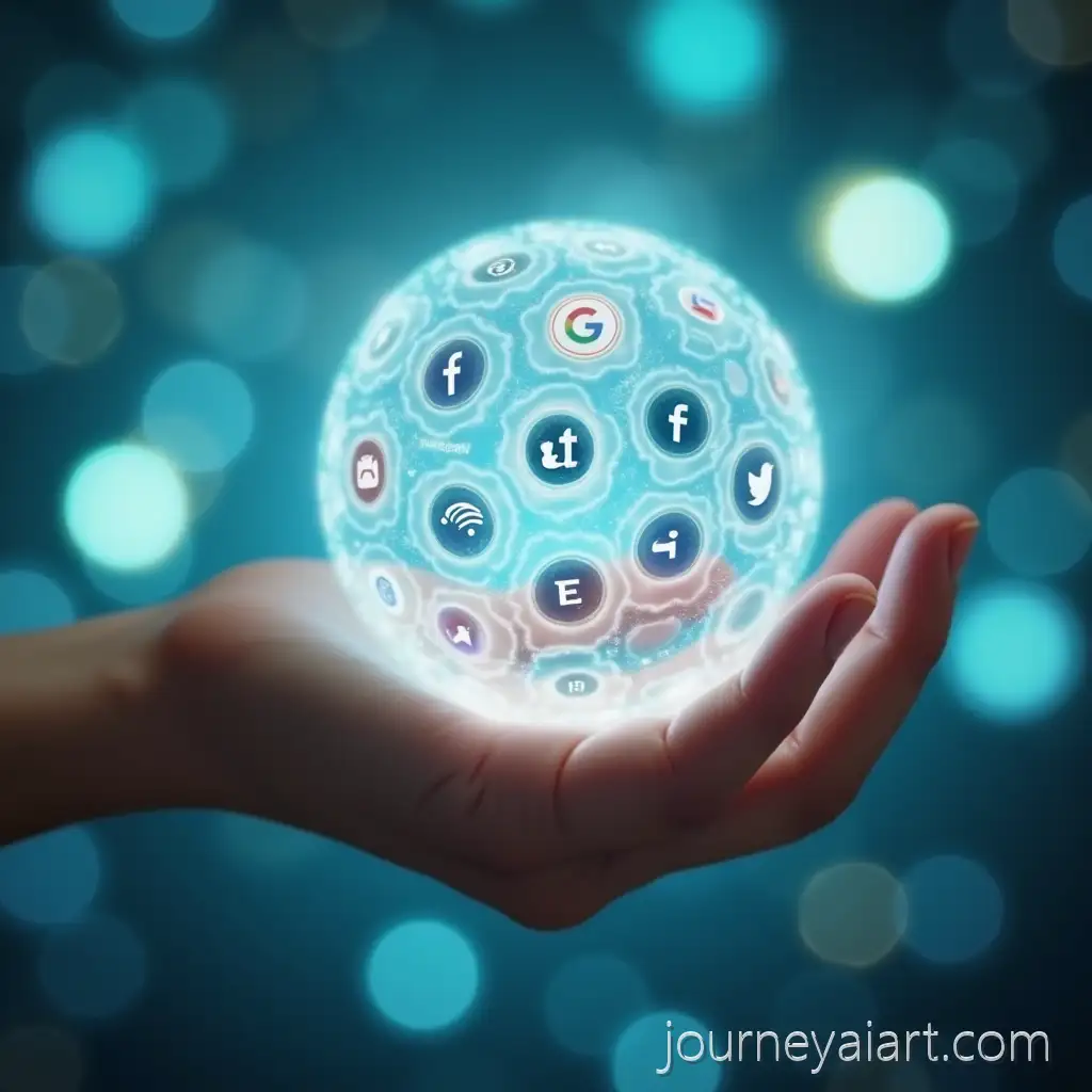 Hand-Holding-Glowing-Social-Media-Sphere-with-Futuristic-Digital-Network-Icons