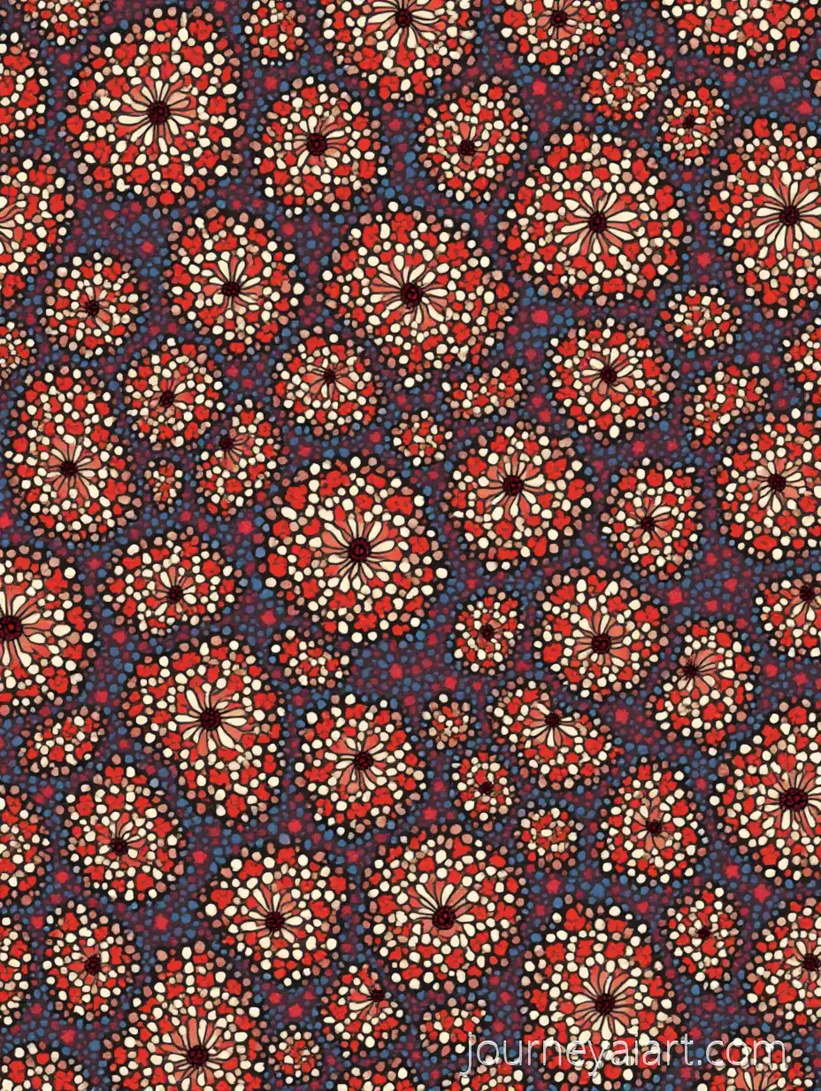 SeamlessLasem-Batik-Seamless-Pattern-Lasem-Batik-Pattern-with-Earthy-Red-Blue-and-OffWhite-Colors-in-Traditional-Canting-Style
