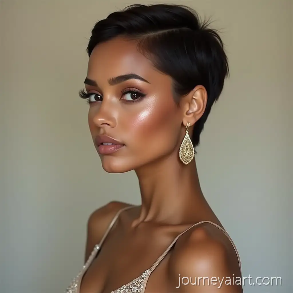 Elegant-LightSkinned-Fashion-Model-with-Short-Styled-Hair-in-Chic-Designer-Dress
