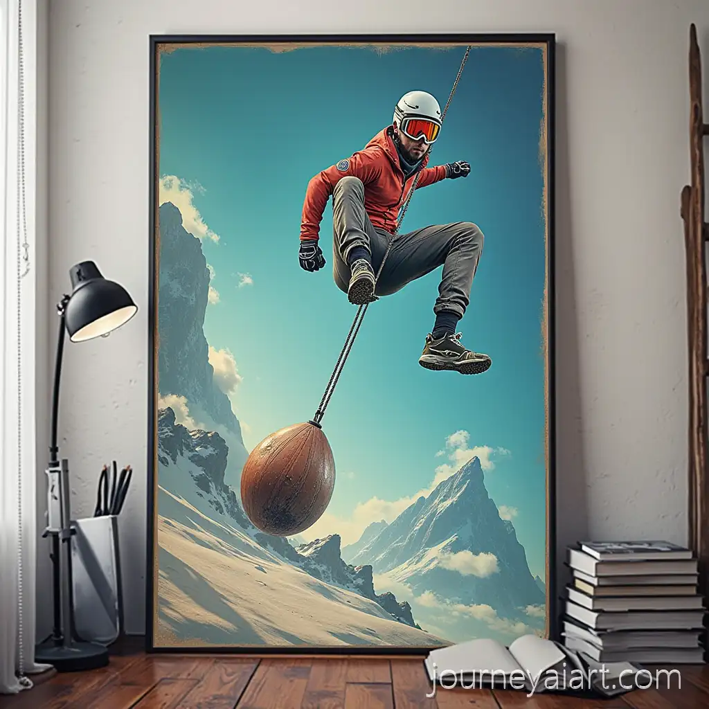 Extreme-Sports-Poster-Featuring-Pendulum-Jump-Action