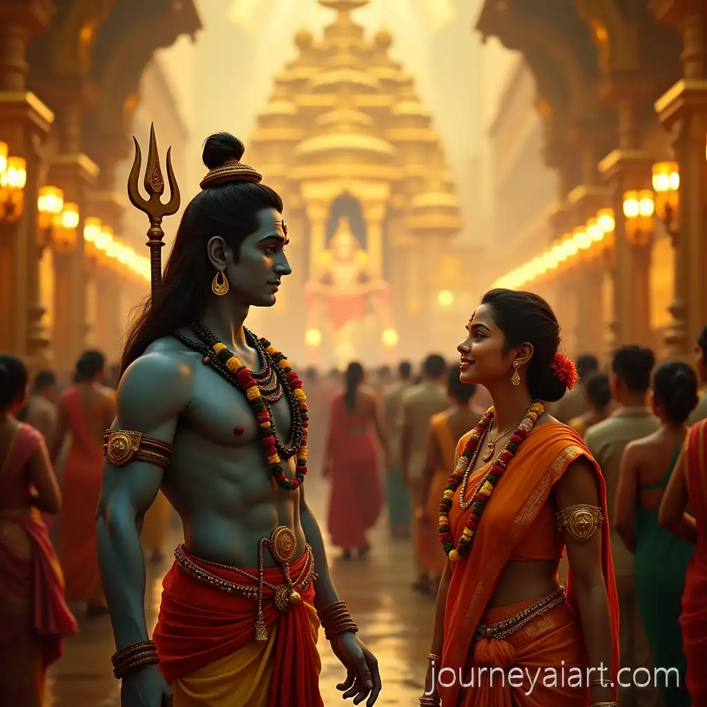 Lord-Shiva-Parvati-Ganesha-and-Kartikeya-Family-Visiting-Tirumala-Venkateswara-Temple