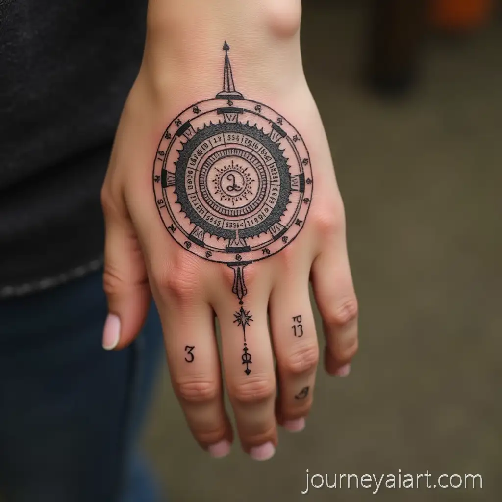 Tattoo-Design-of-Jyotish-Natal-Chart-with-Focused-House-Highlights