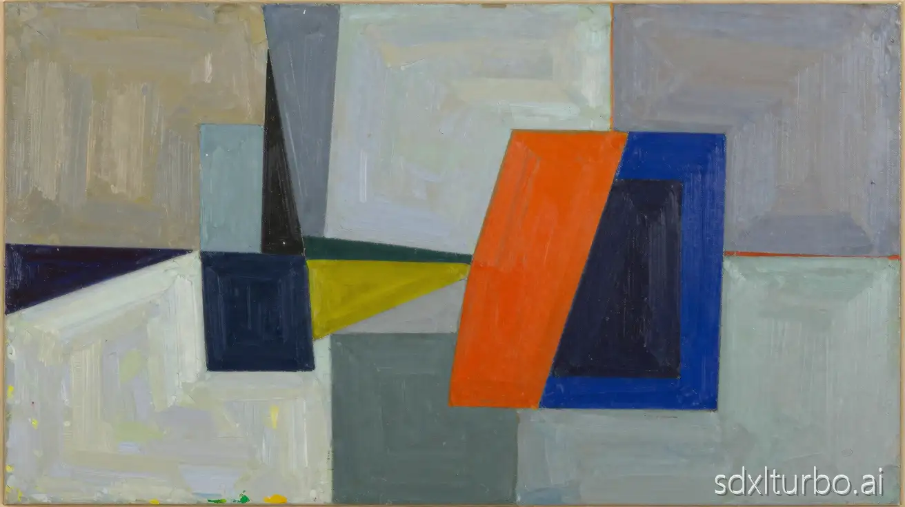 abstract expressionistic mood art colors inspired by Ludovit Fulla