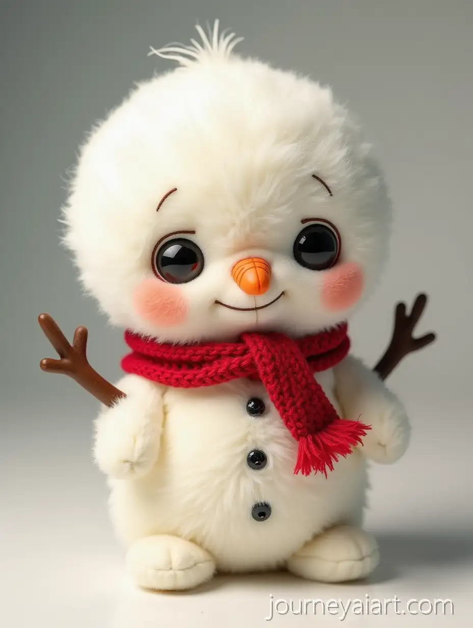 Chubby-Plush-Toy-Snowman-with-Googly-Eyes-and-Crooked-Nose