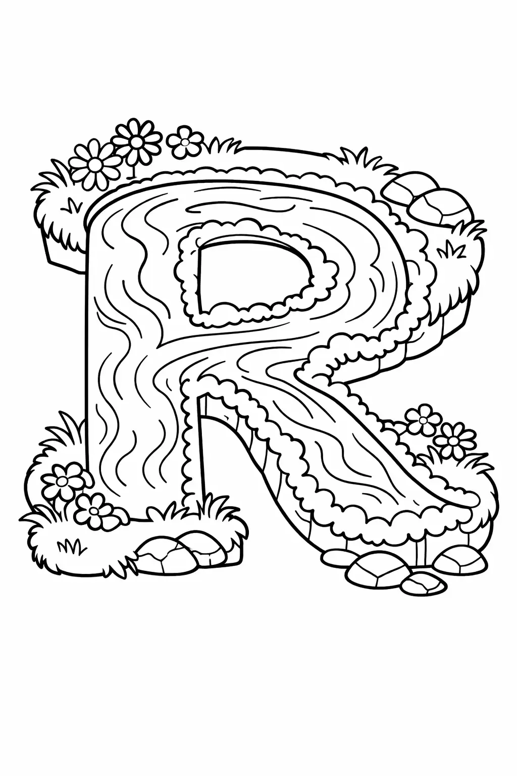 Free letter r coloring page generator – 17 letter r coloring page to ...