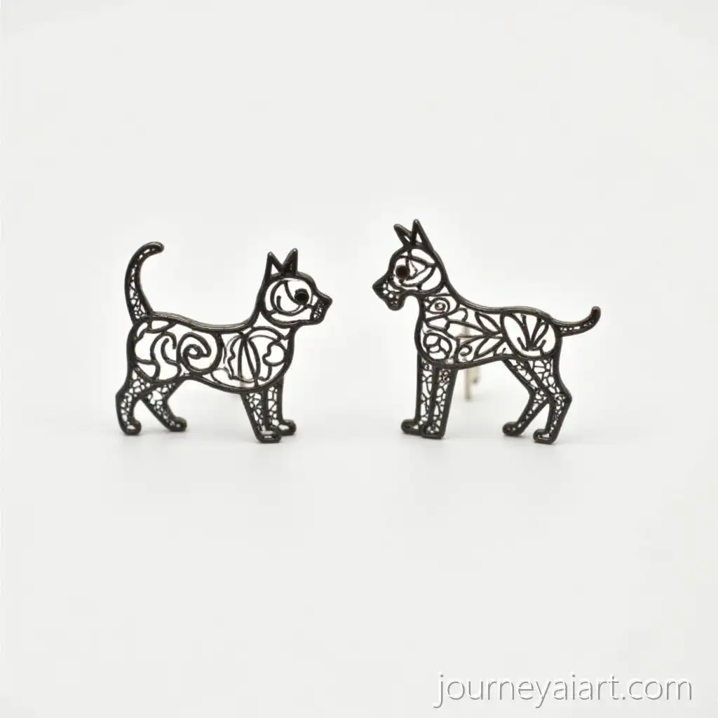 SterlingFiligree-Cat-and-Dog-Earrings-Silver-Filigree-Cat-and-Dog-Stud-Earrings-Designs-for-Silversmiths
