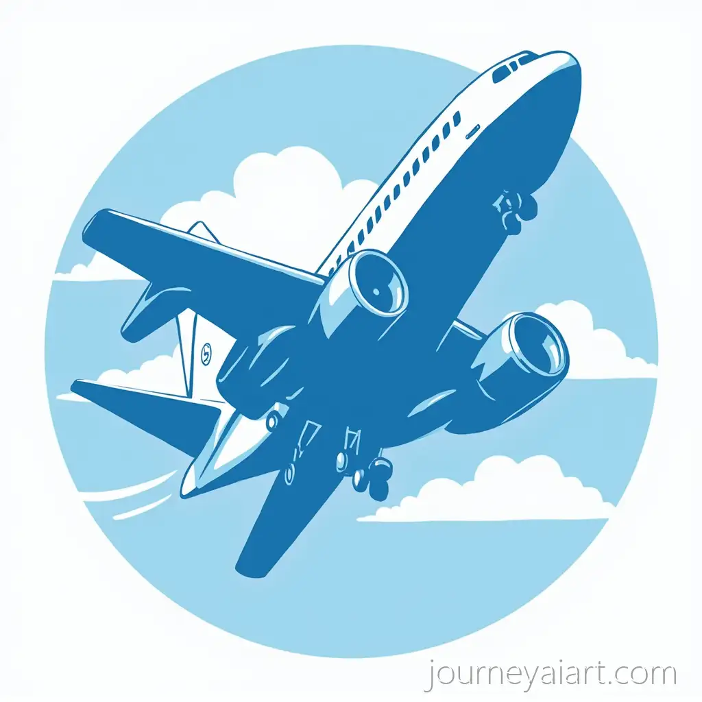 Wrestling-Logo-Featuring-Den-Fynske-Flyver-AirplaneWrestling-Logo-Airplane-Design-in-Blue