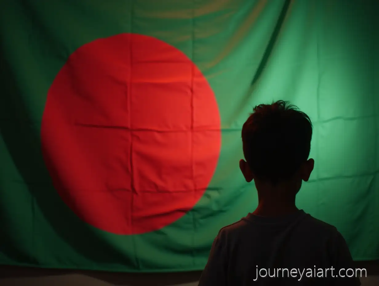 HyperRealistic-Image-of-Bangladeshi-Flag-with-Child-in-Cinematic-Lighting