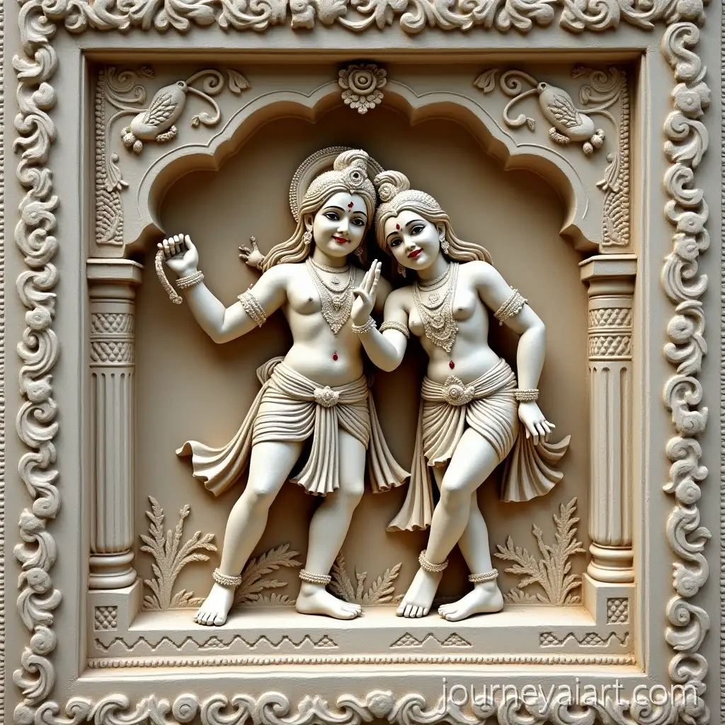BasRelief-Carving-of-Radha-Krishna-in-Intricate-Detail
