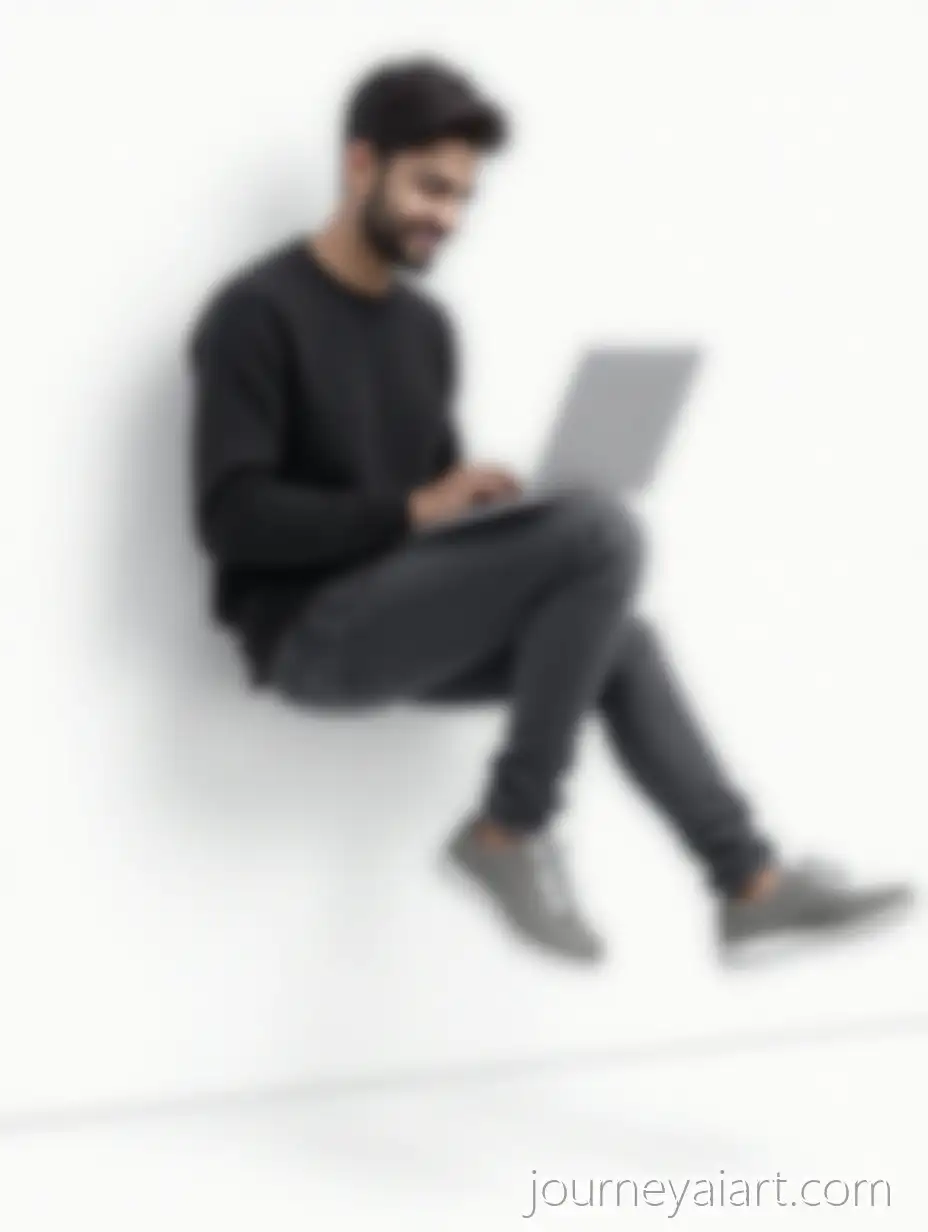 Smart-Indian-Man-Levitate-in-Seated-Pose-with-Laptop-PhotoreLevitating-Indian-Man-with-Laptopalistic