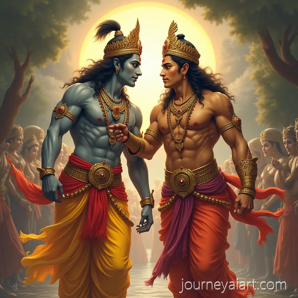 Lord-Sri-Rama-andLord-Rama-and-Hanuman-Lord-Hanuman-in-Sacred-Pictorial-Art