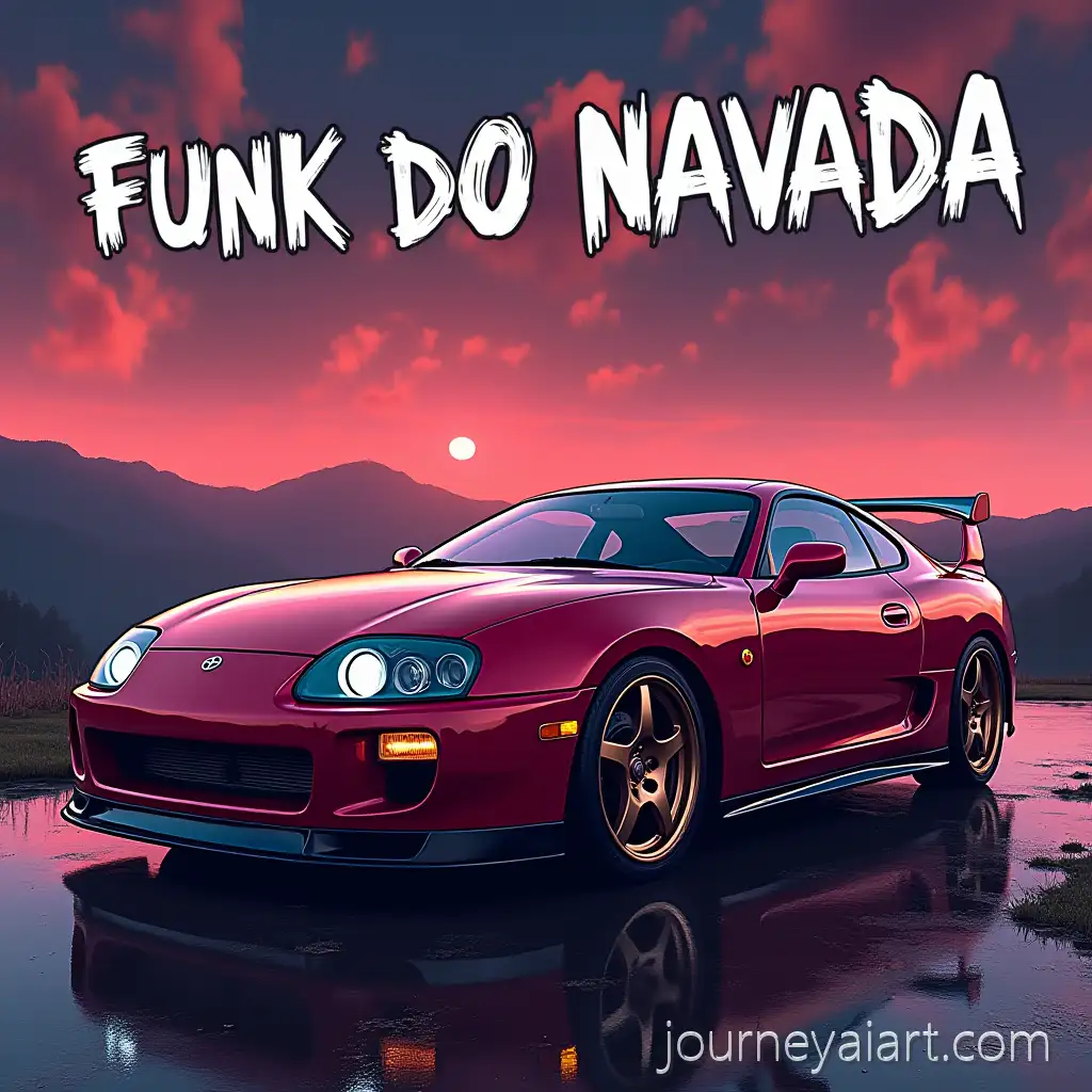 Brazilian-Phonk-Music-Album-Cover-Featuring-Toyota-Supra-MK4-and-FUNK-DO-NAVADA-V2-Text