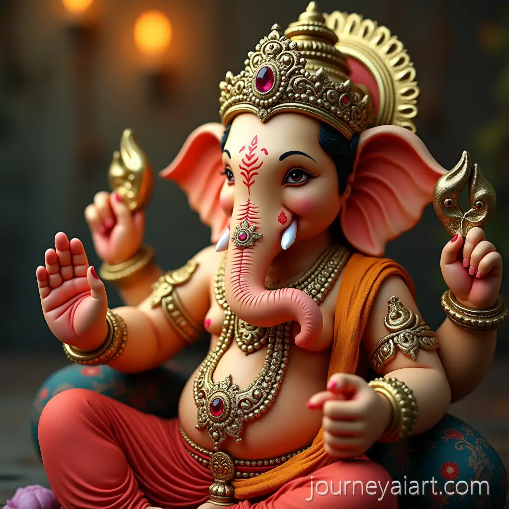Ganapathy-Festival-Celebration-with-Colorful-Decorations-and-Devotional-Rituals
