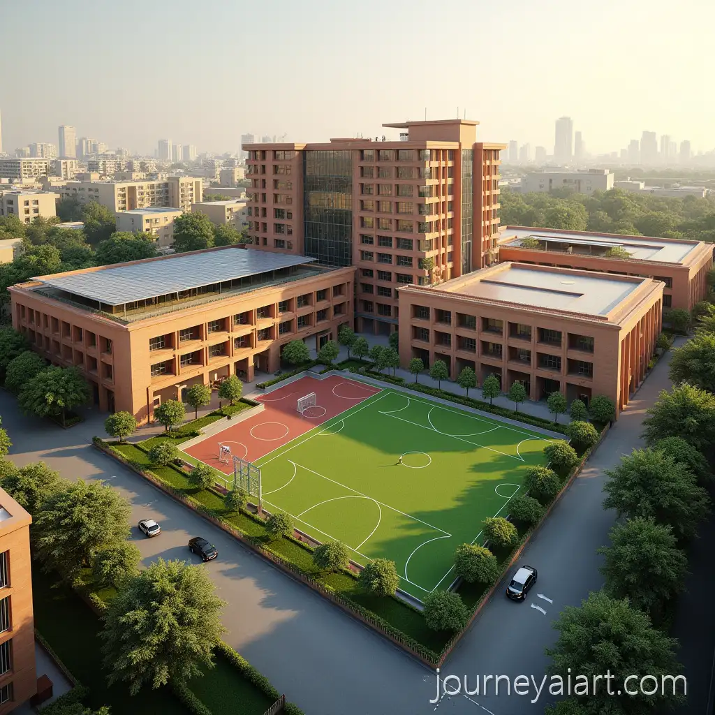 HighEnd-3D-Visualization-of-HarvardTech-Style-Vertical-School-Campus-in-Kothrud-Pune-with-Sustainable-Design