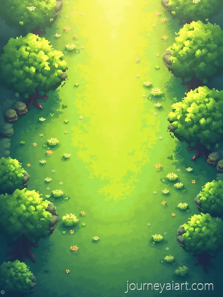 Epic-Isometric-PixelEpic-Isometric-Pixel-Art-Art-Grassland-Tile-with-Golden-Sunlight-in-Fantasy-Xianxia-Style