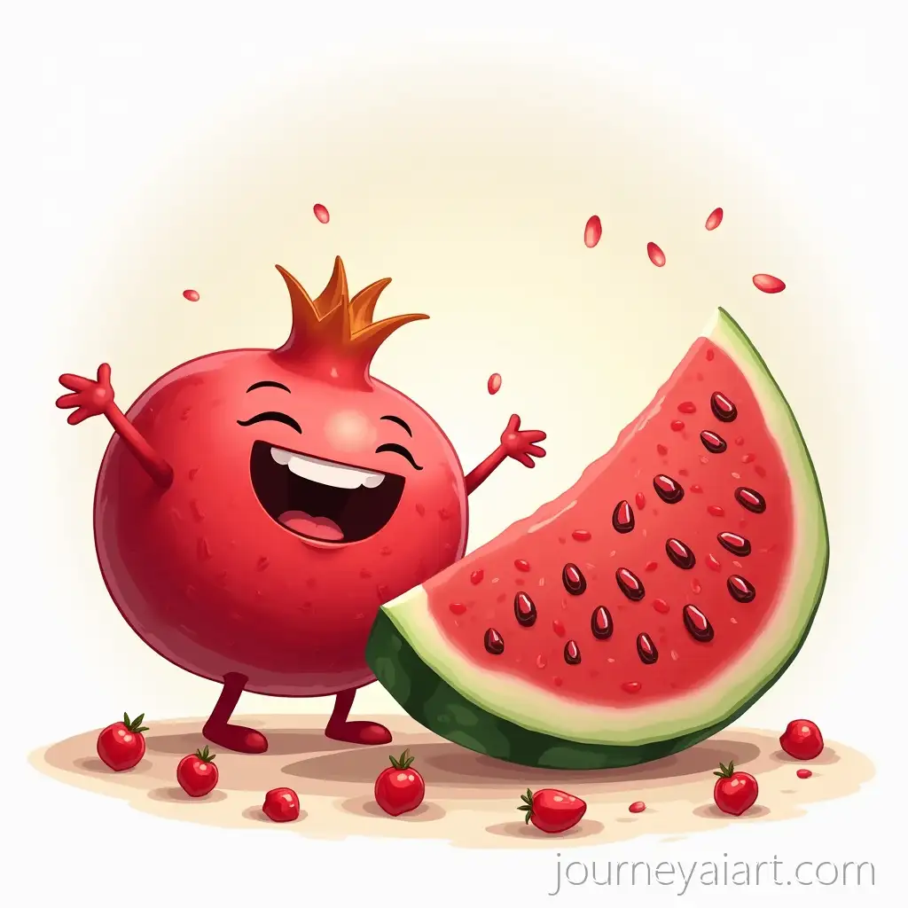 Smiling-Pomegranate-and-Watermelon-Dancing-with-Joyful-Seeds