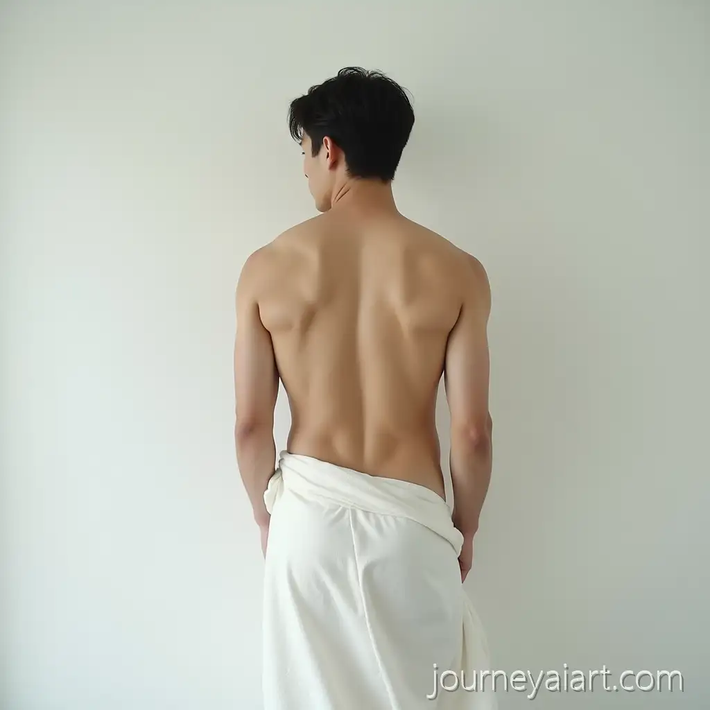 Ulzzang-Asian-Man-With-Athletic-Back-Pose-in-Minimalist-Korean-Editorial-Style