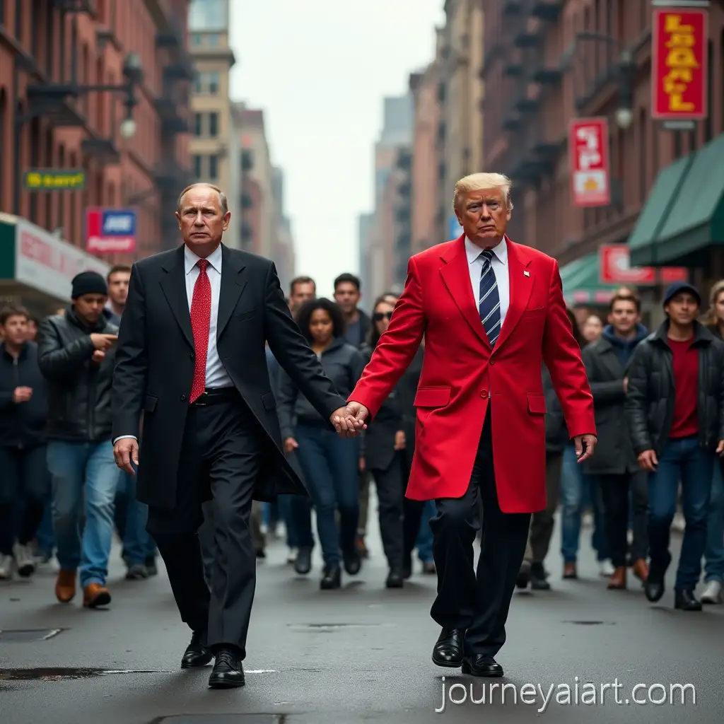 Vladimir-Putin-and-Donald-Trump-Breakdancing-in-the-Bronx-New-York-City