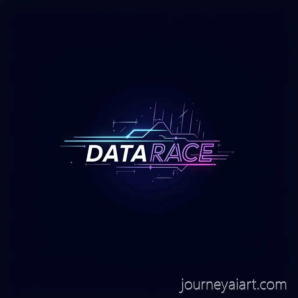 Modern-Futuristic-LogoData-Race-Logo-Design-for-YouTube-Channel-Data-Race-with-Speed-and-Data-Elements
