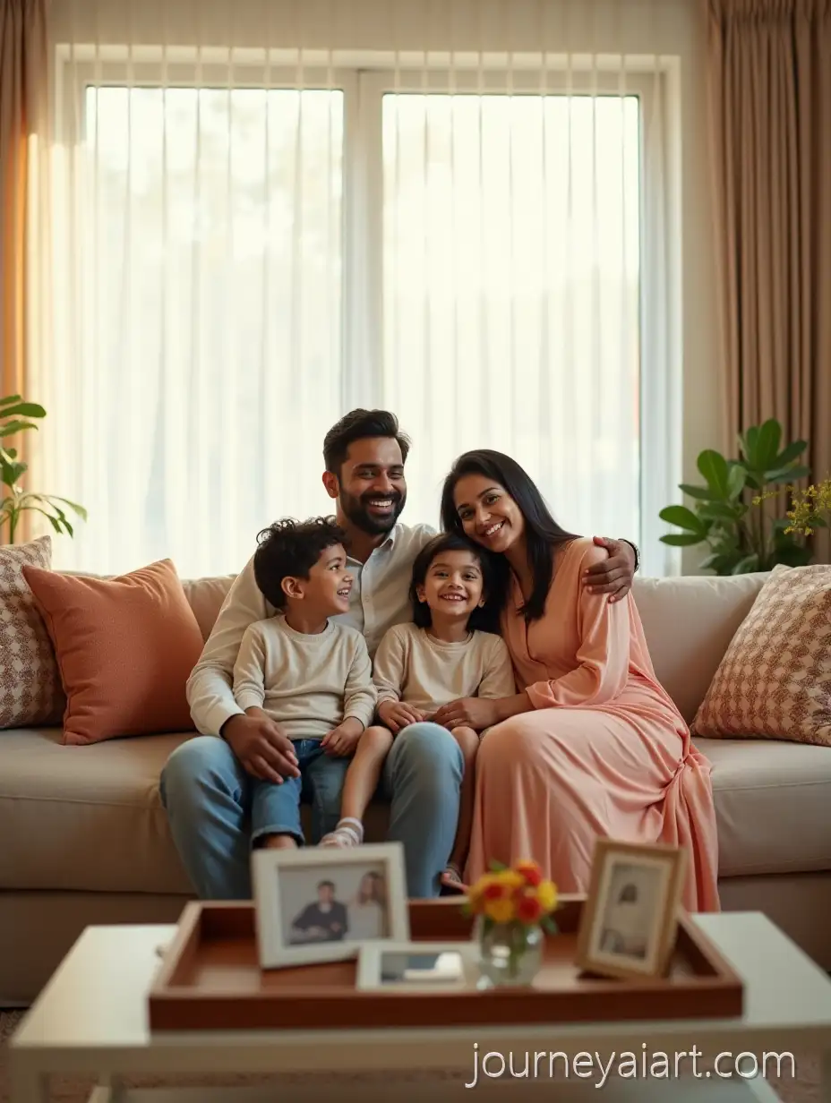 Modern-Indian-Family-Relaxing-in-a-Warm-Sunlit-Living-Room