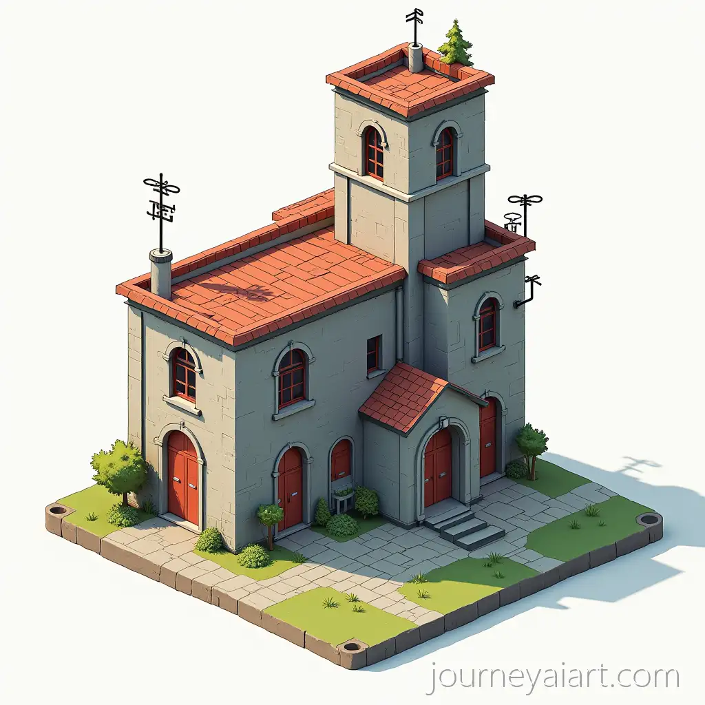 3D-Isometric-View3D-Isometric-Cannon-Battle-of-Cannon-to-War-Scene