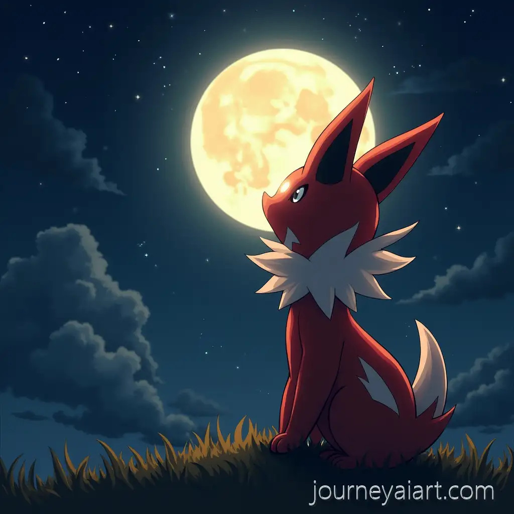 Scizor-Gazing-at-MoonPokemon-Scizor-Gazing-at-the-Moon-in-a-Mystical-Night-Setting