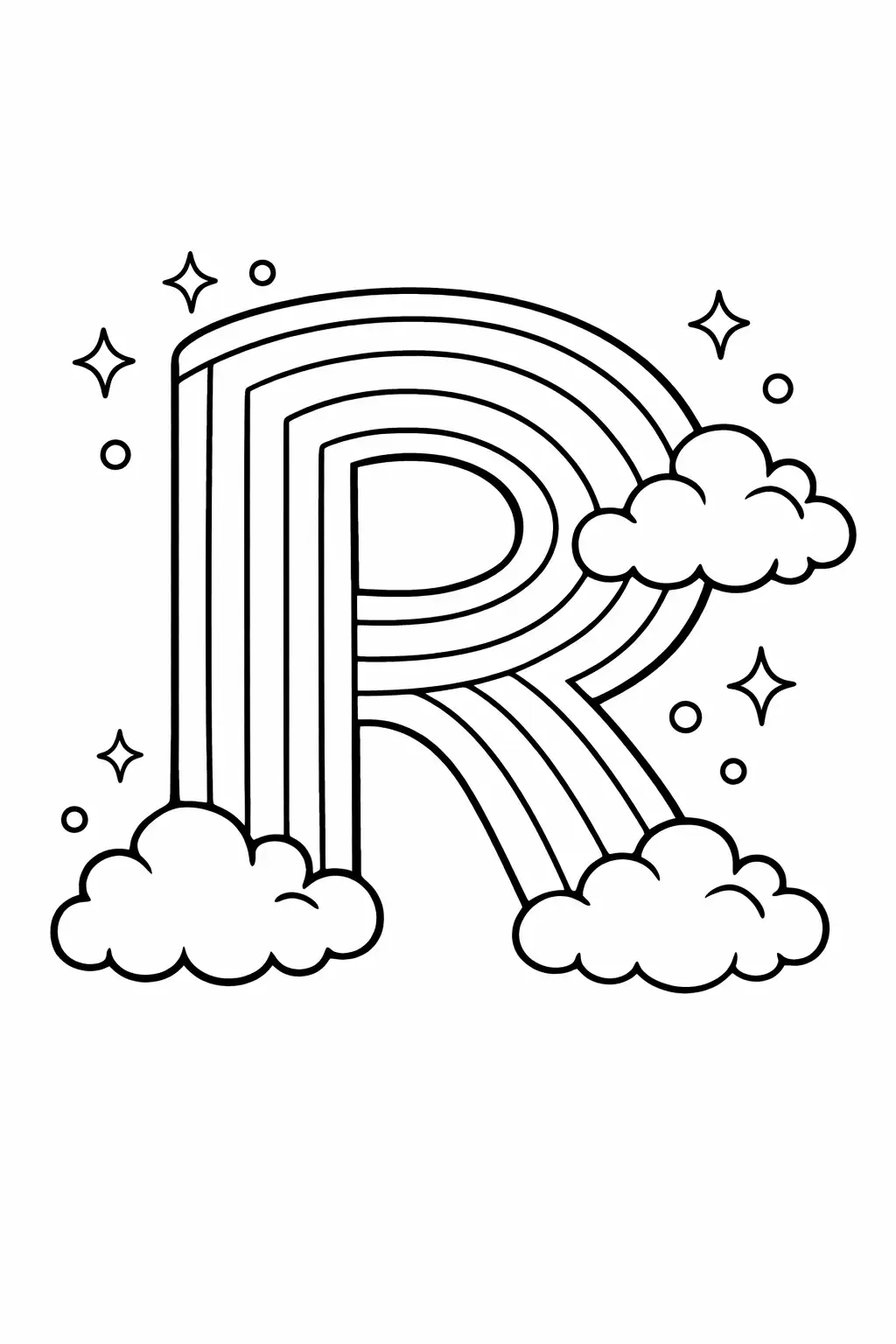 Color All Letter R Free letter r coloring page generator – 17 letter r coloring page to ...