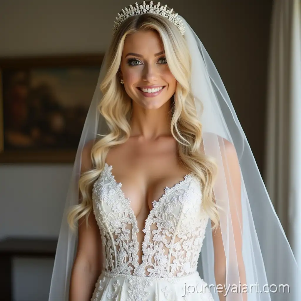 Bride-in-Elegant-Wedding-Attire-with-Floral-Decorations