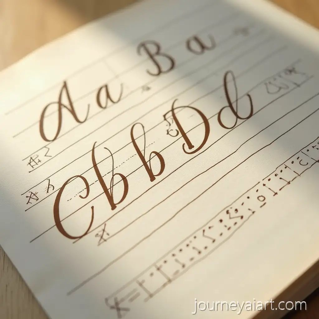 Golden-Ratio-Spencerian-Calligraphy-Handwriting-Tracing-Workbook-Page