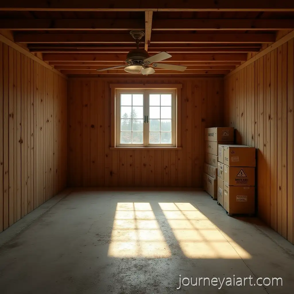 Unsorted-BasementBasement-with-wooden-walls-with-Wooden-Walls-and-Natural-Light
