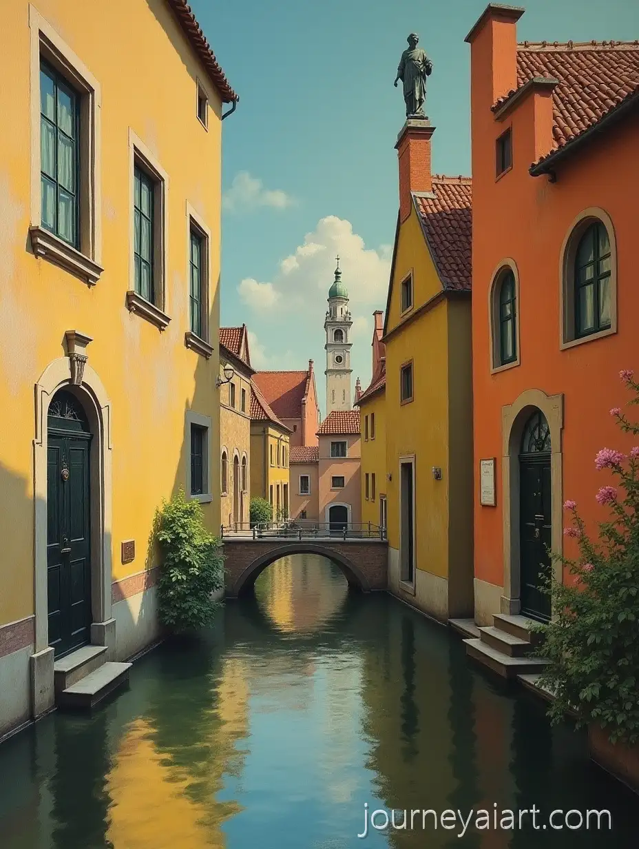 Contemporary-Art-with-Greek-StatuesContemporary-baroque-art-and-Baroque-Architecture-in-a-Belgian-Landscape