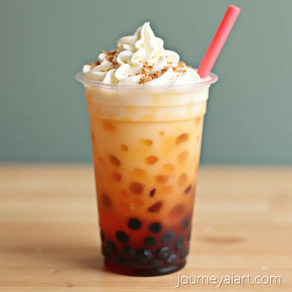 Delicious-Bubble-Tea-in-a-Colorful-Cup-with-Tapioca-Pearls