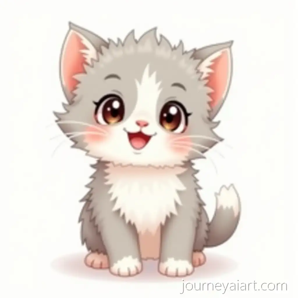 Adorable-FlFluffy-Kitten-Playful-Stanceuffy-Gray-and-White-Kitten-Playing-with-Expressive-Eyes