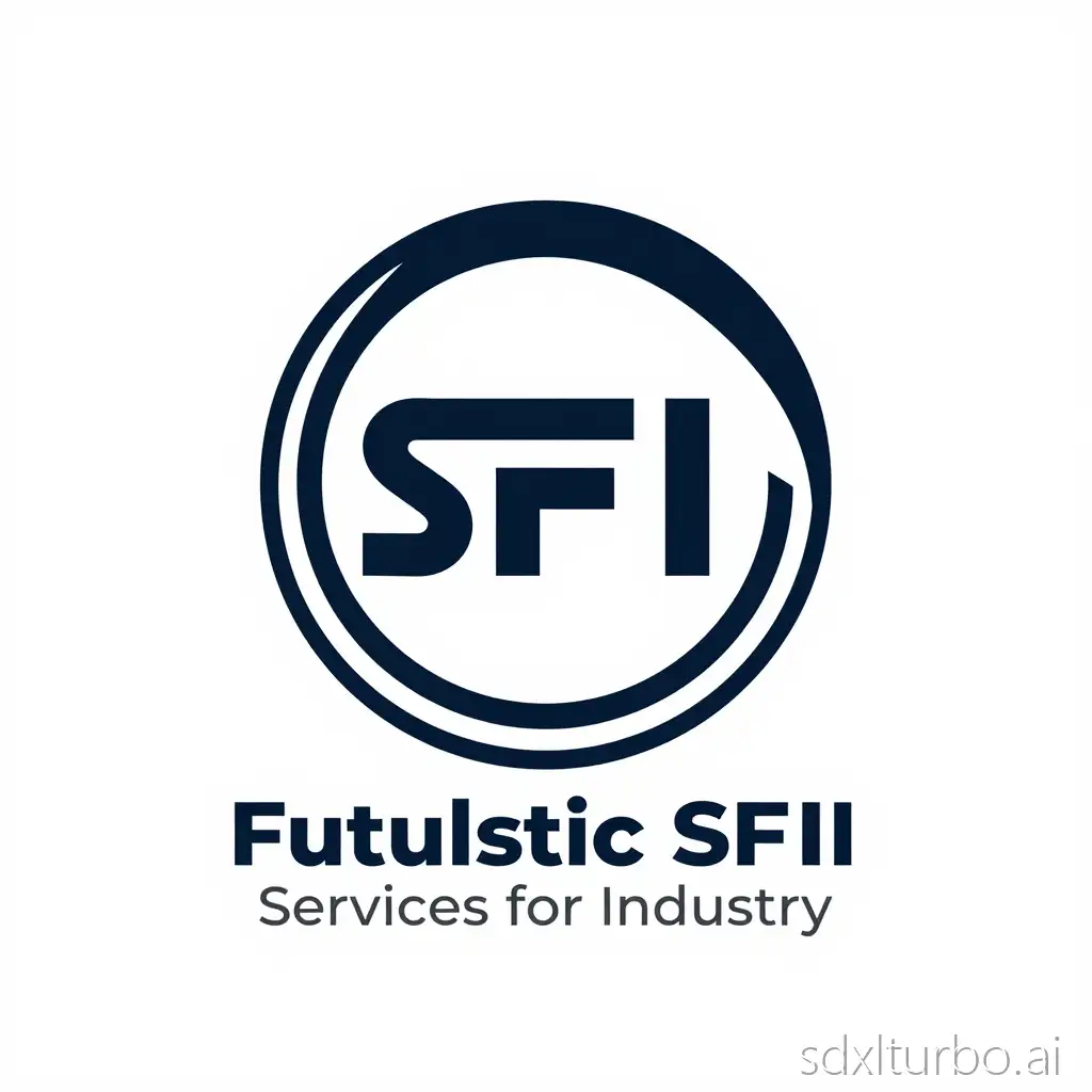 futuristic SFII (services for industry) logo