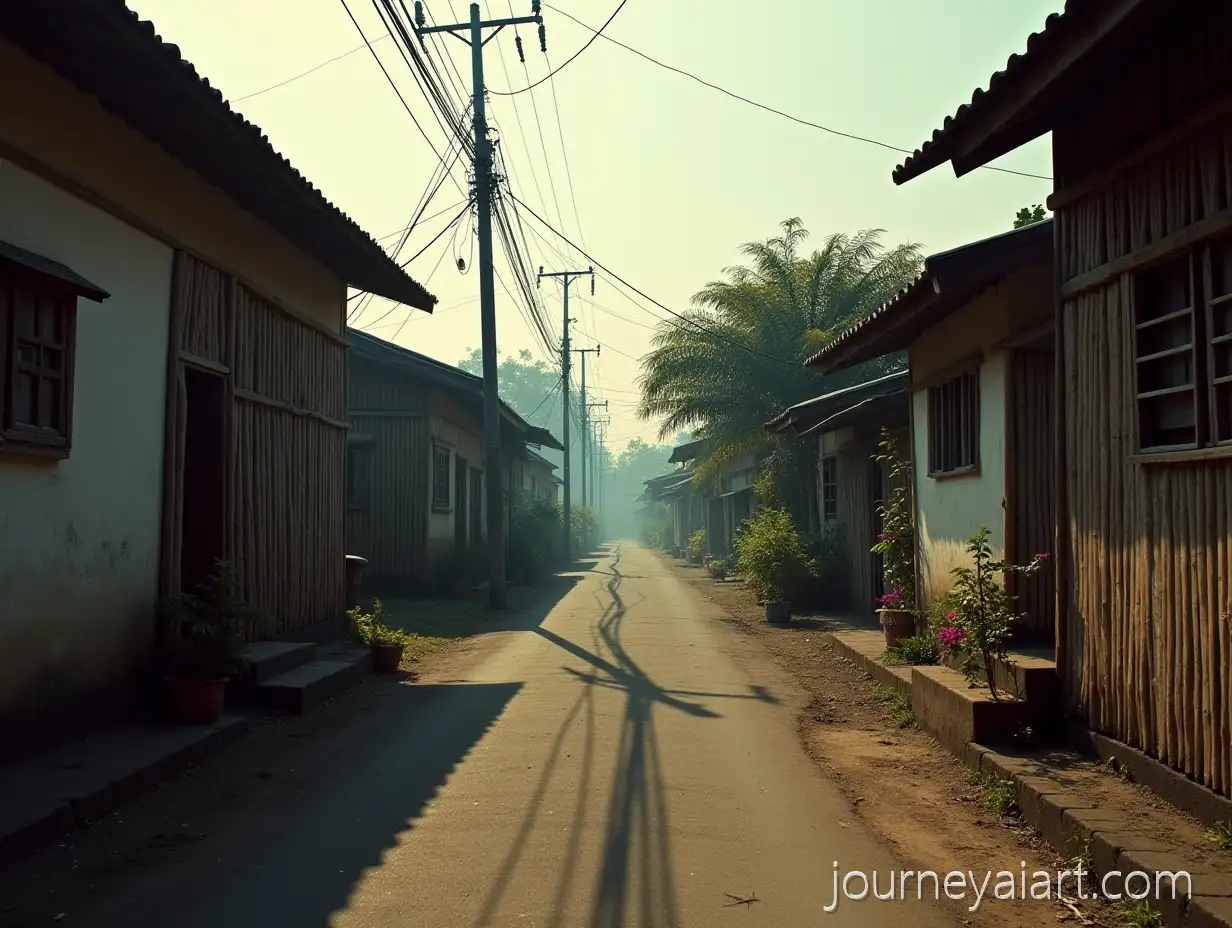 Early-Morning-Walk-Through-a-Narrow-Alley-in-Solo-Central-Java-1980s