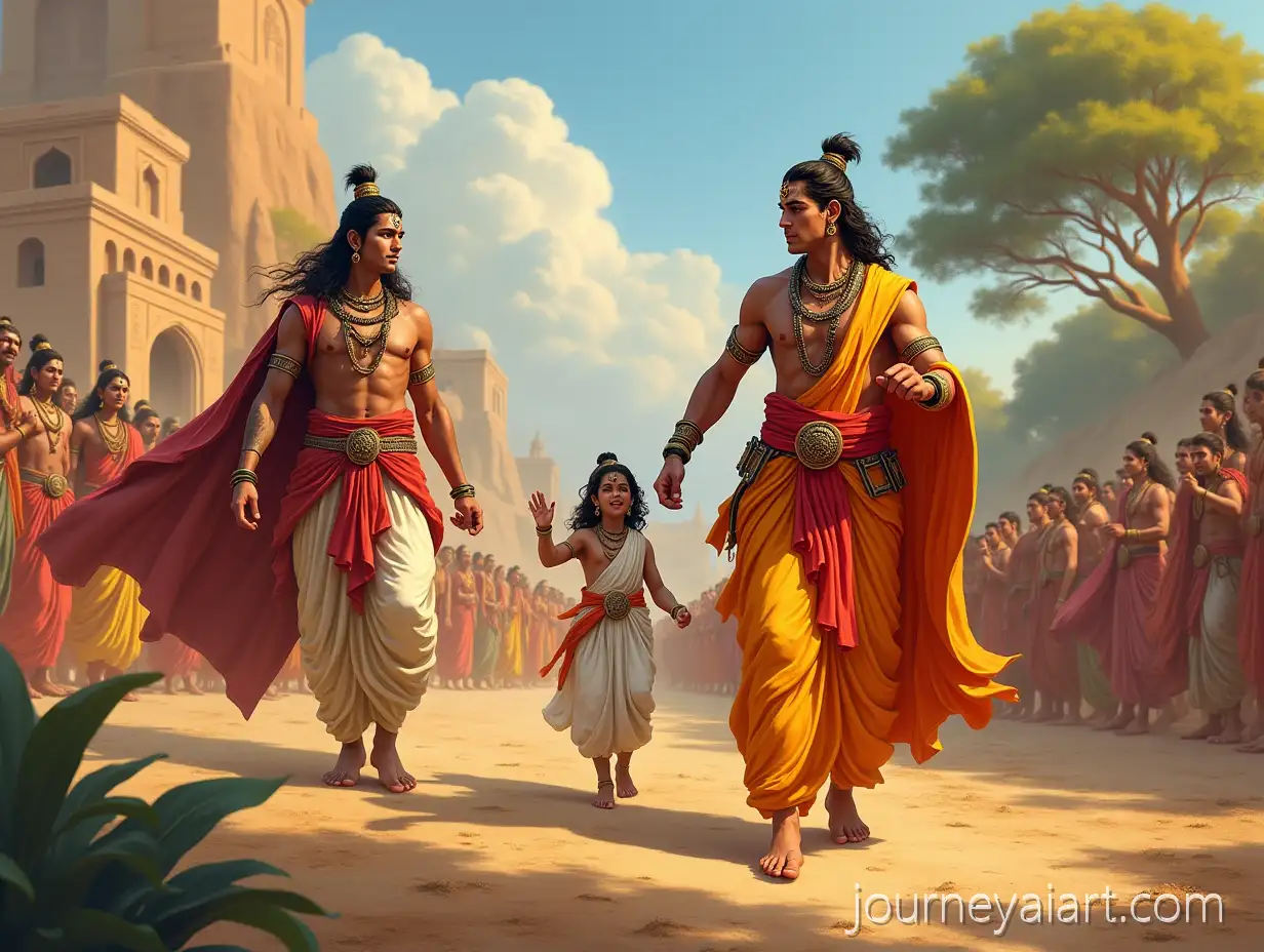 Epic-Arrival-of-Lord-Rama-with-Sita-and-Lakshmana-in-Ayodhya