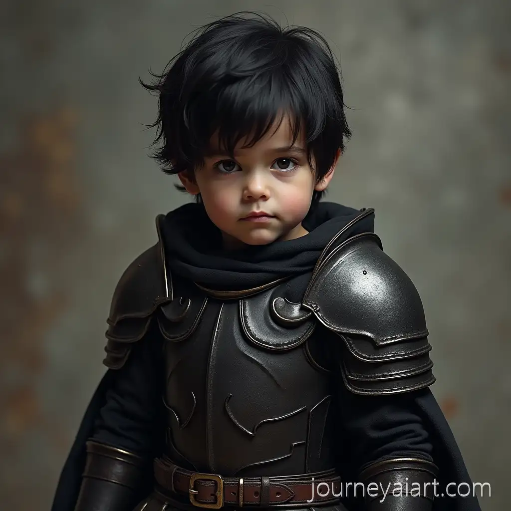 Dark-Warrior-Child-with-Black-Armor-and-HairDark-Warrior-Child