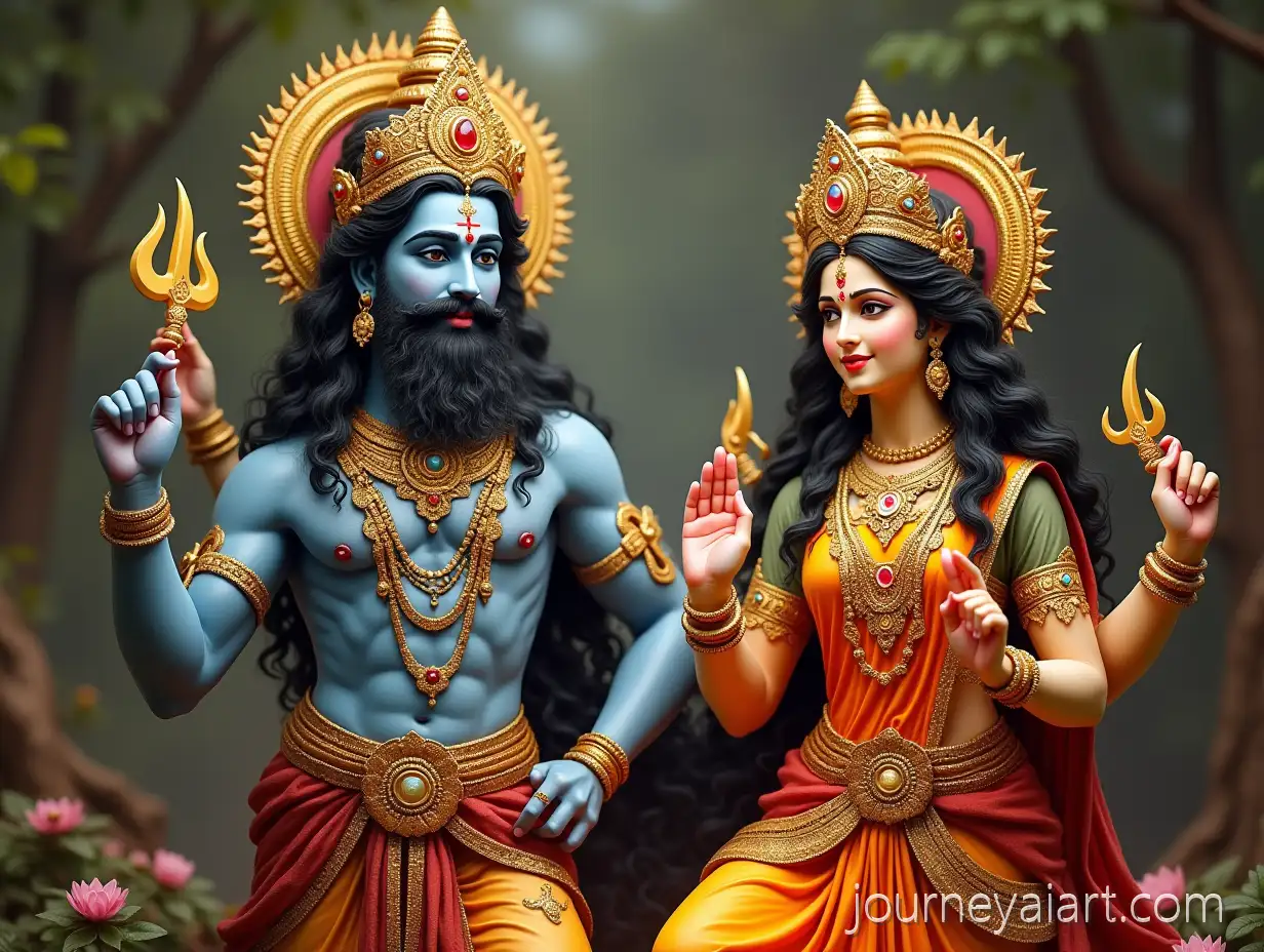 Vishnu-and-LHindu-god-Vishnu-Laxmiaxmi-Hindu-Deities-in-Divine-Harmony