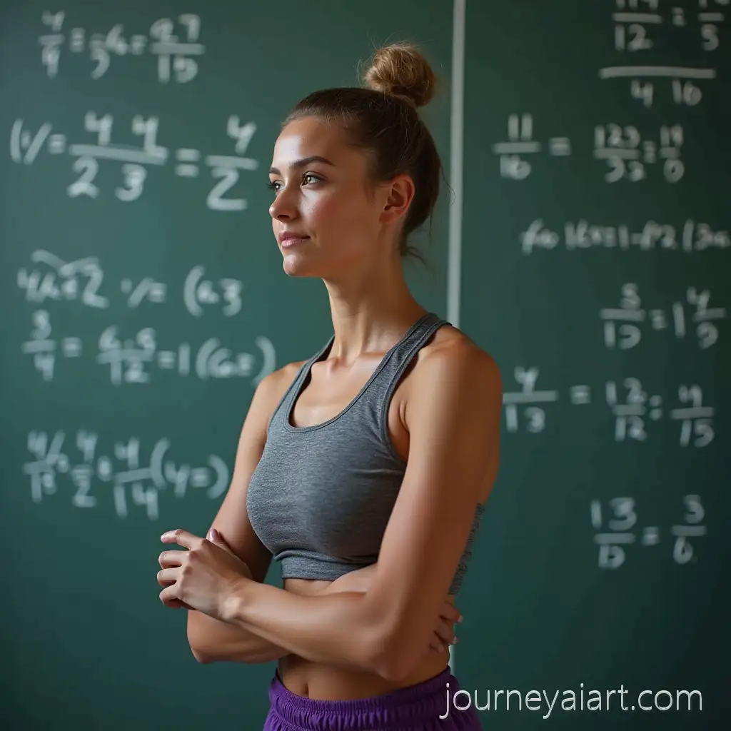 Athletic-Woman-Enjoying-Matcha-in-Modern-Sportswear