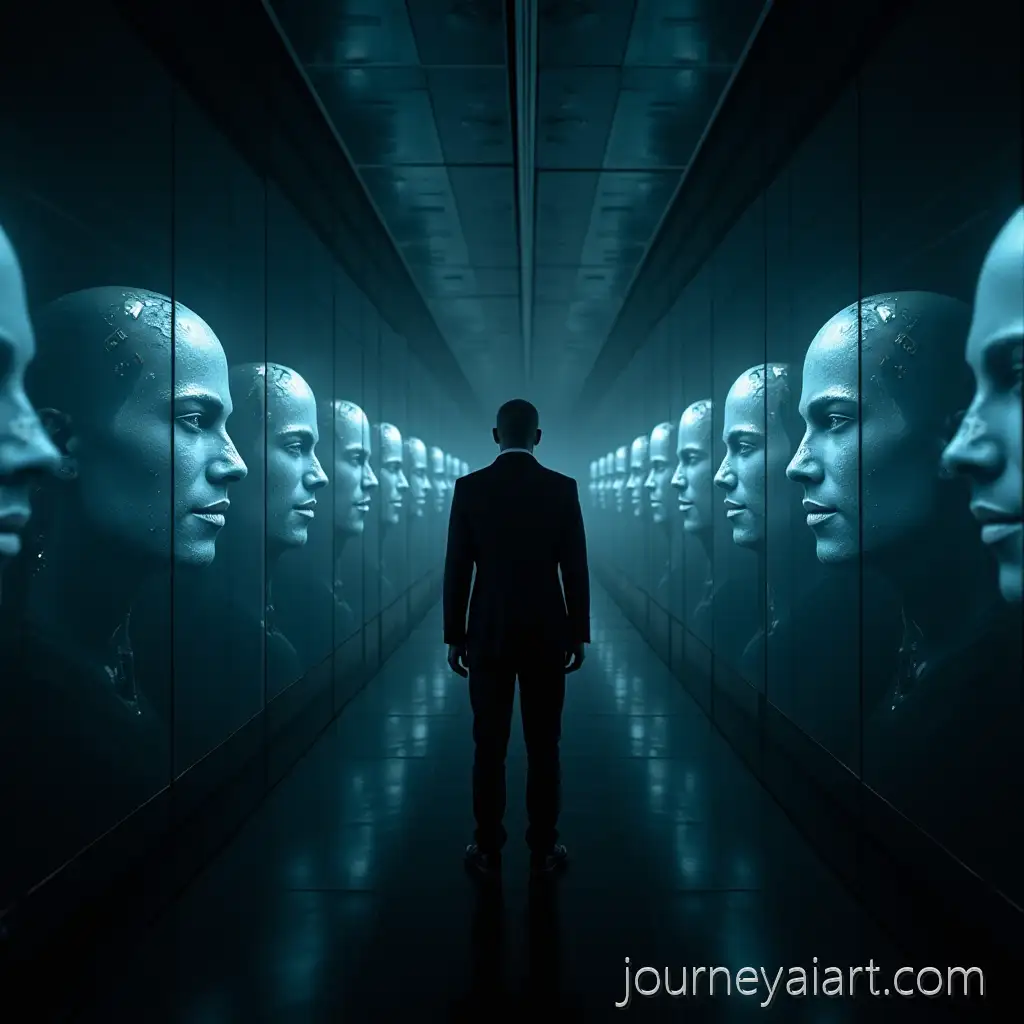 AI-in-a-Dark-Techno-Room-with-Holographic-Faces-and-Glitch-Effects