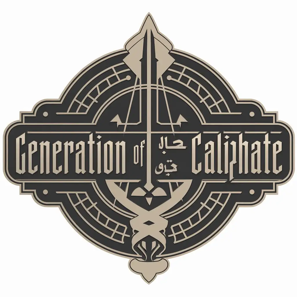 LOGO DesignLogo Design for Generation of the Caliphate for Generation of the Caliphate Vector Bow and Arrow Symbol with and Clear Background for Other Industry